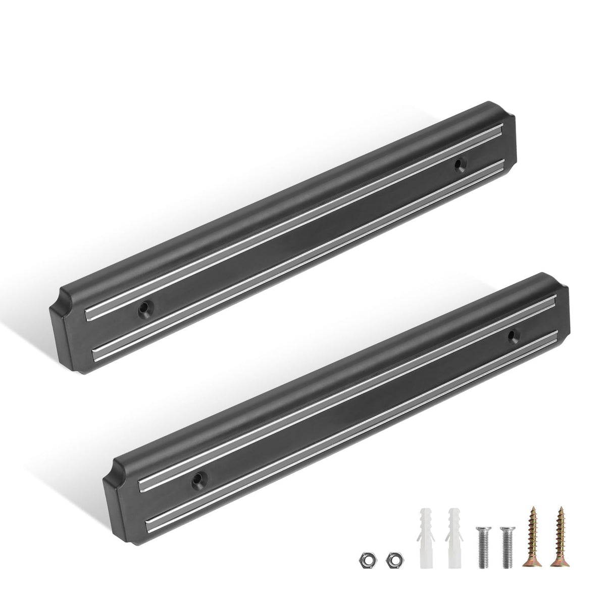 LS'BABQ magnetic tool holder strip on Blackstone griddle for easy utensil access