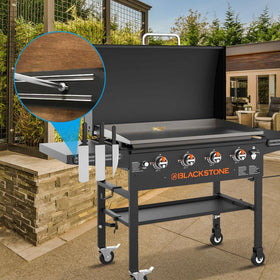 LS'BABQ versatile mounting for grills and walls enables flexible storage