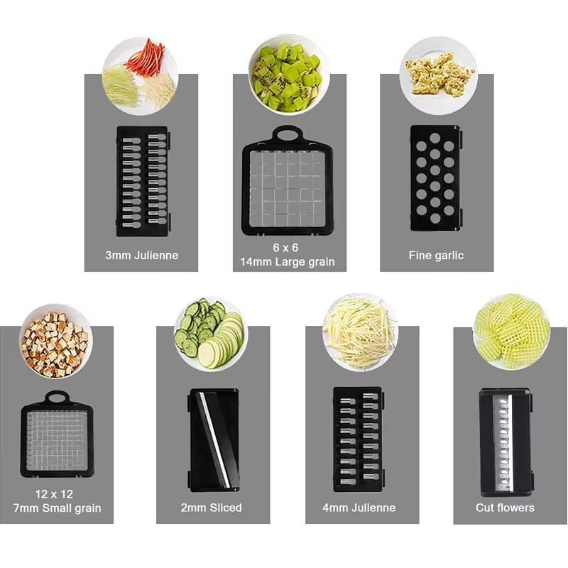 LSLCQW cucumber slicer attachment for quick, even slices.