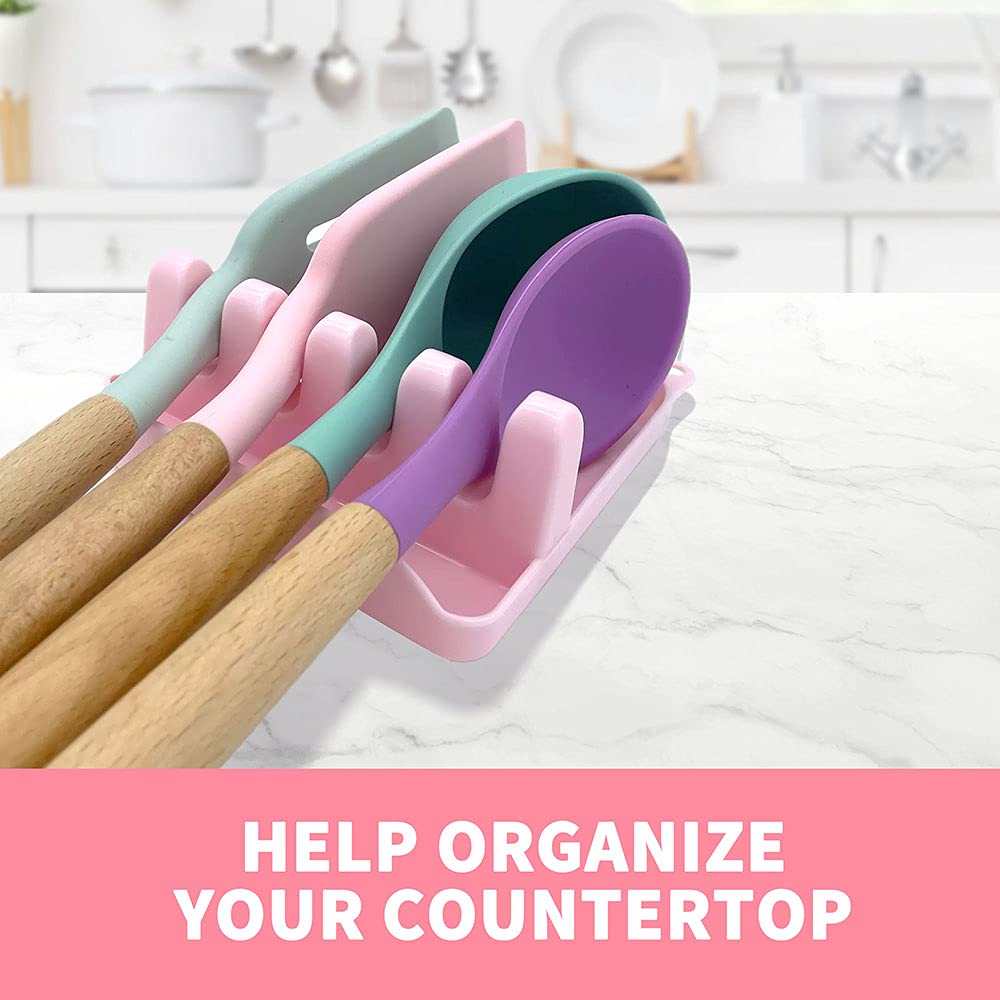 LSVGOE dishwasher-safe spoon rest for quick cleanup after cooking.