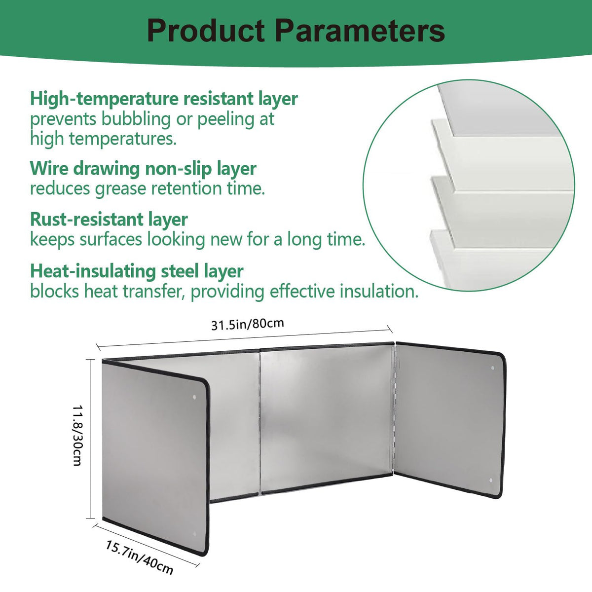 LTSEAME foldable stainless steel splatter guard stored compactly after use