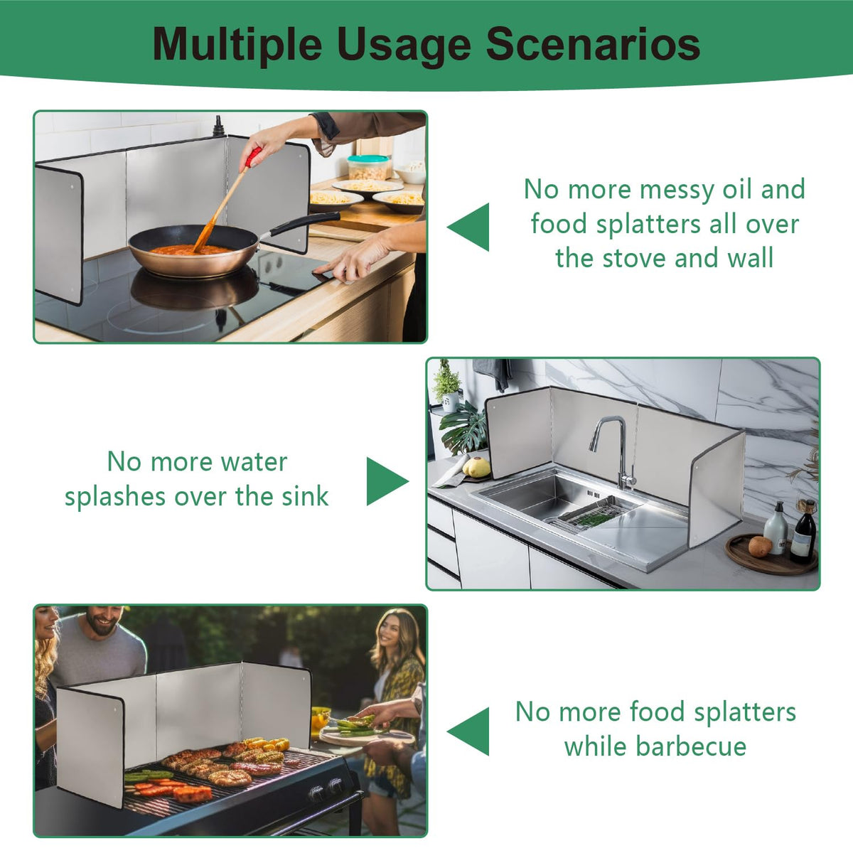 LTSEAME heat-resistant splatter guard withstands high-heat frying tasks
