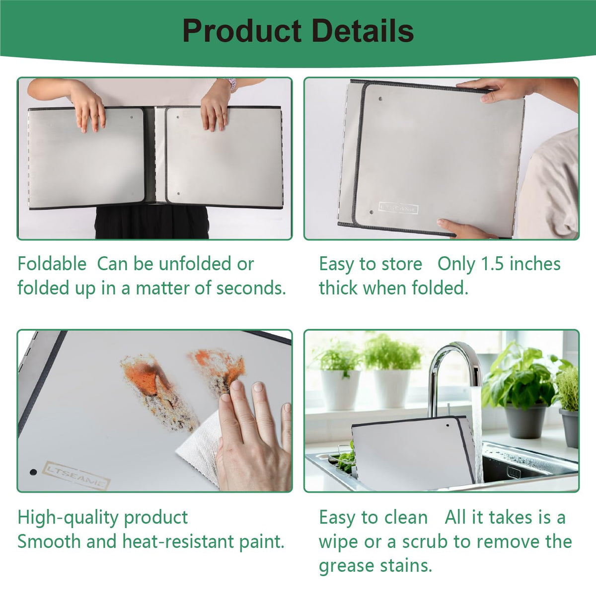 LTSEAME non-stick surface cleans easily after cooking