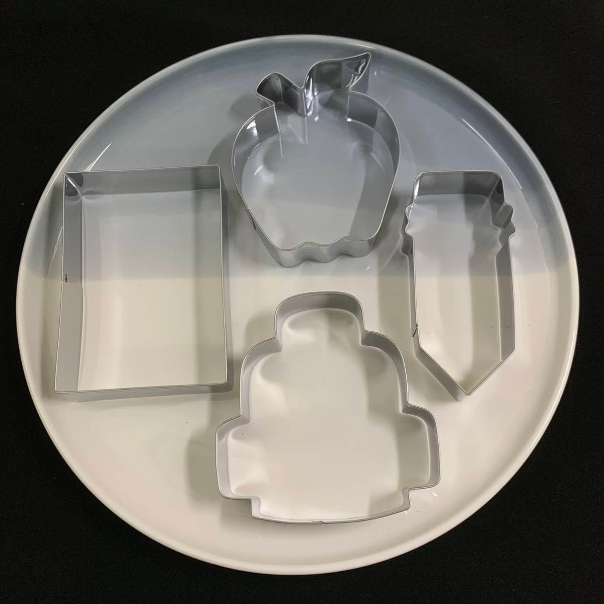 LUBTOSMN back-to-school blackboard cookie cutter for playful fondant shapes
