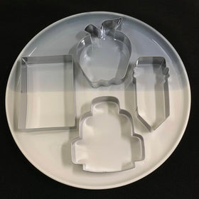 LUBTOSMN back-to-school blackboard cookie cutter for playful fondant shapes