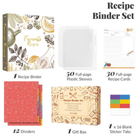 Inside LuBudingJoy binder showing color dividers and layout for easy recipe categorization