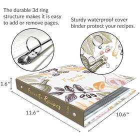 LuBudingJoy full-page recipe cards provide ample space for details and notes