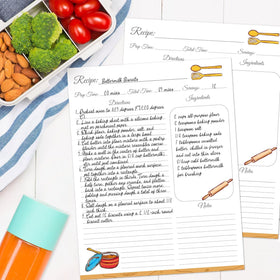 LuBudingJoy plastic sleeves protect recipes from spills during cooking