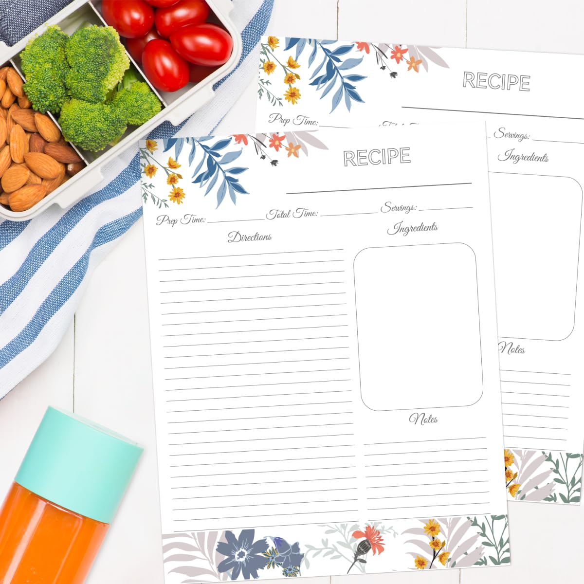 LuBudingJoy color-coded dividers organizing recipes by category