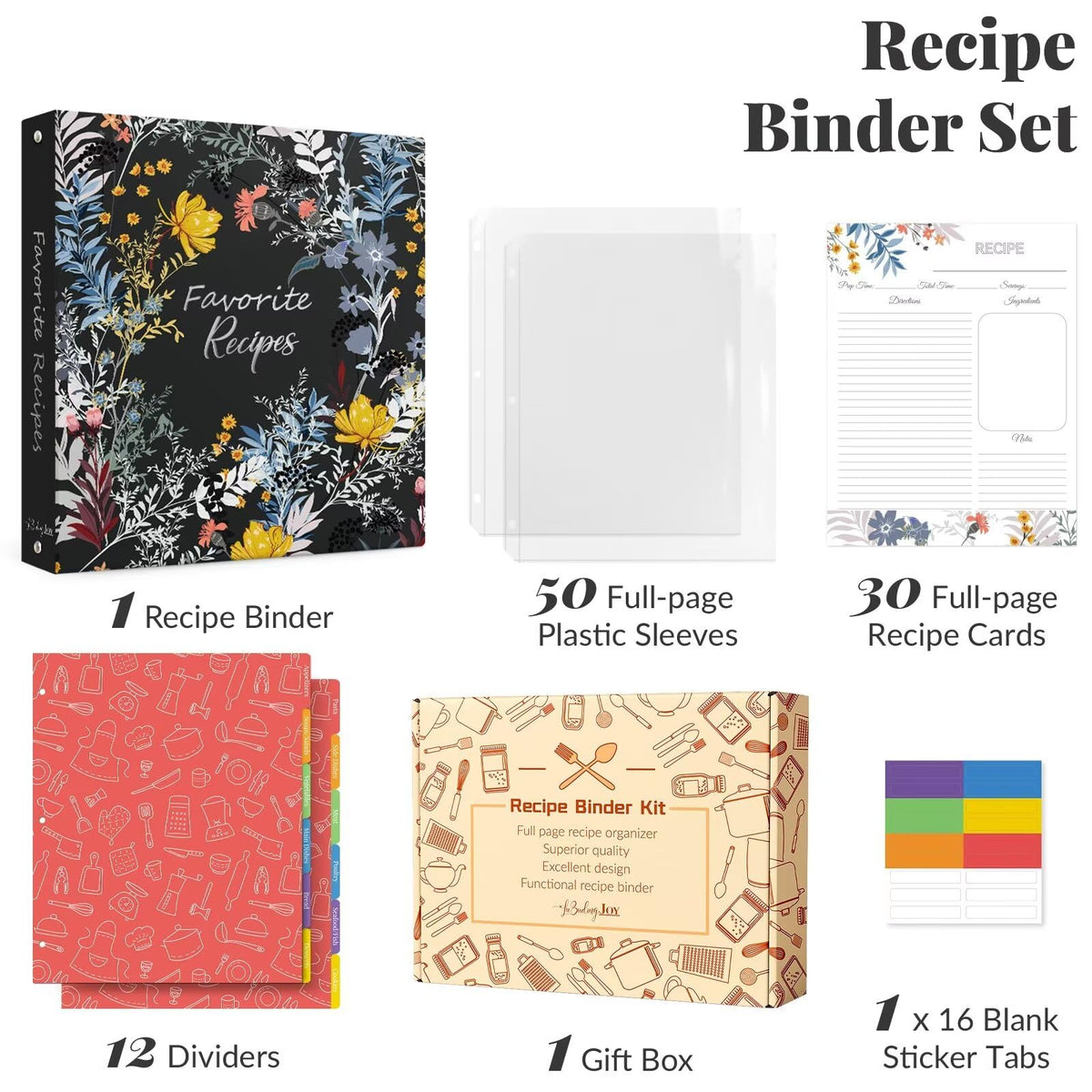 LuBudingJoy binder inside pages showing spacious layout for notes