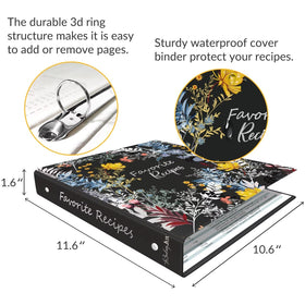 LuBudingJoy plastic sleeves protecting recipe pages from spills