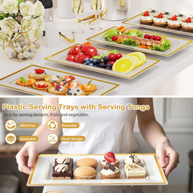 LUCKJUJU versatile serving trays fit baby showers and social gatherings.