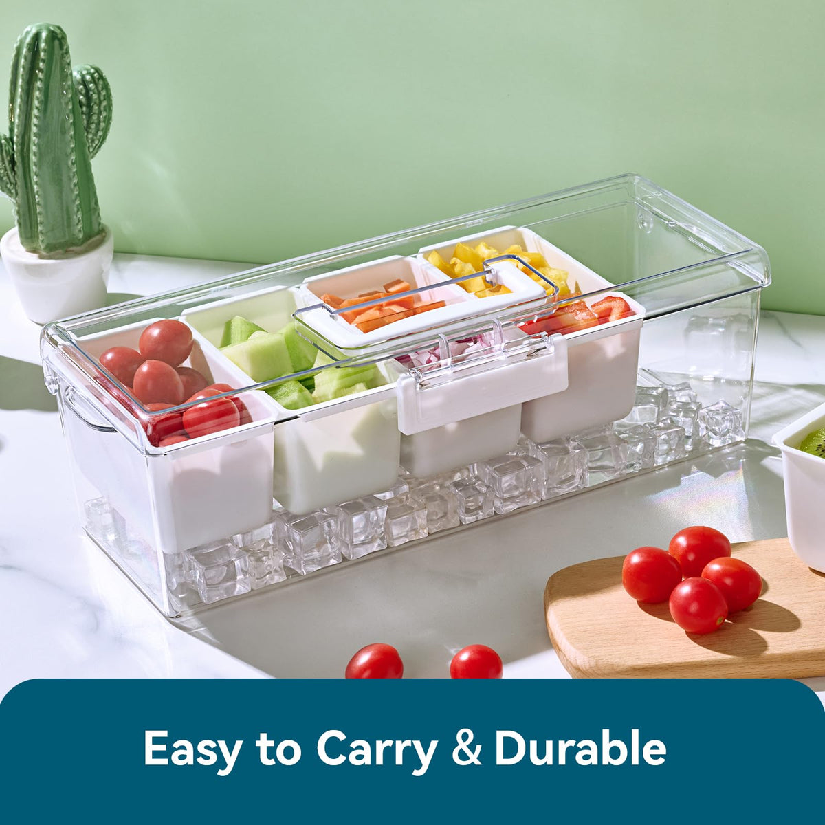 Luckore camping and barbecue-ready serving platter for social gatherings.