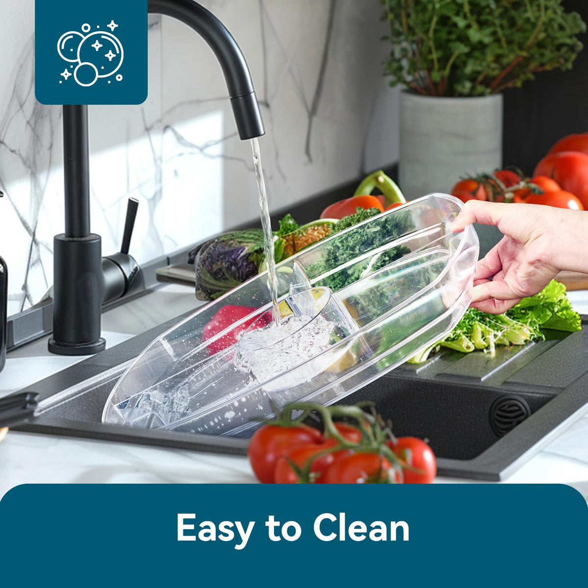 Luckore stainless steel utensils included with the tray