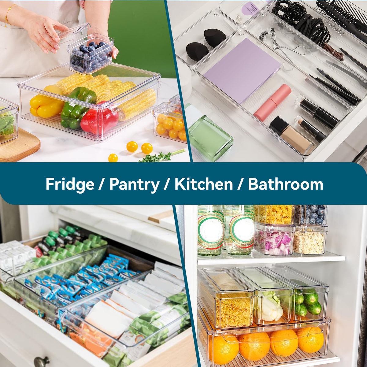 Luckore refrigerator containers are easy to clean by hand for lasting use.