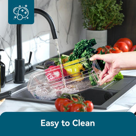 Luckore fridge organization set helps create a neat, efficient kitchen.
