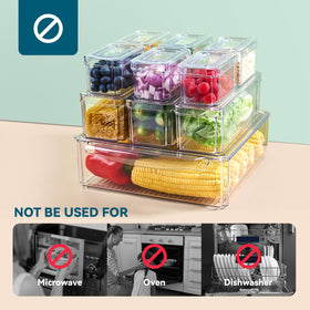 Luckore fully transparent containers provide quick visibility for contents.