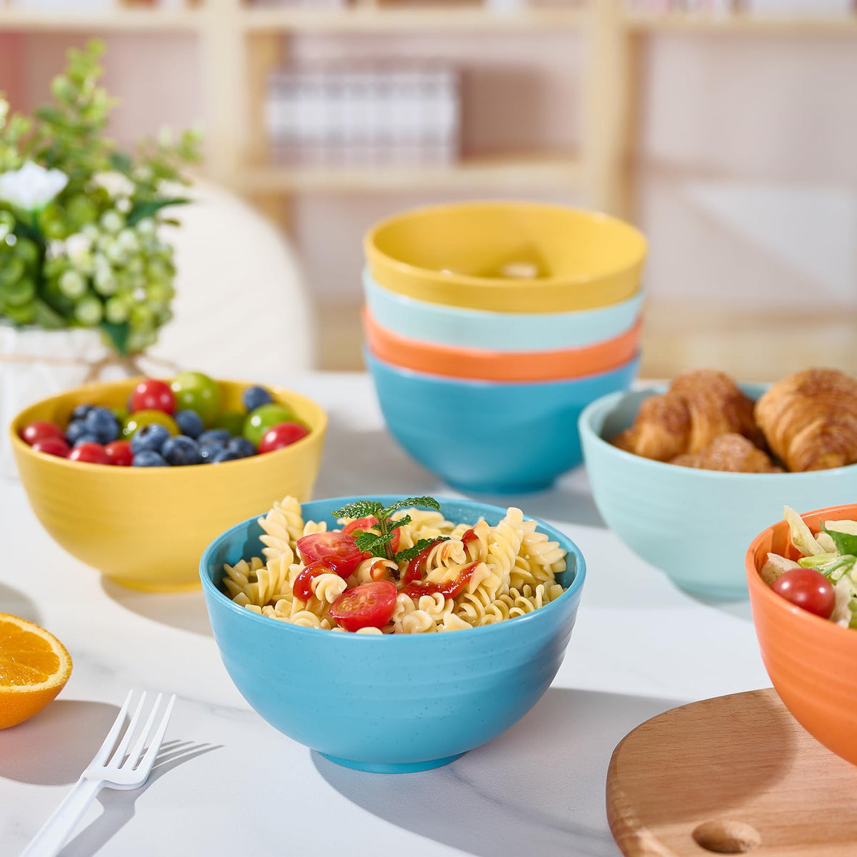 Luckore dinnerware freezer-safe for storage and reheat.