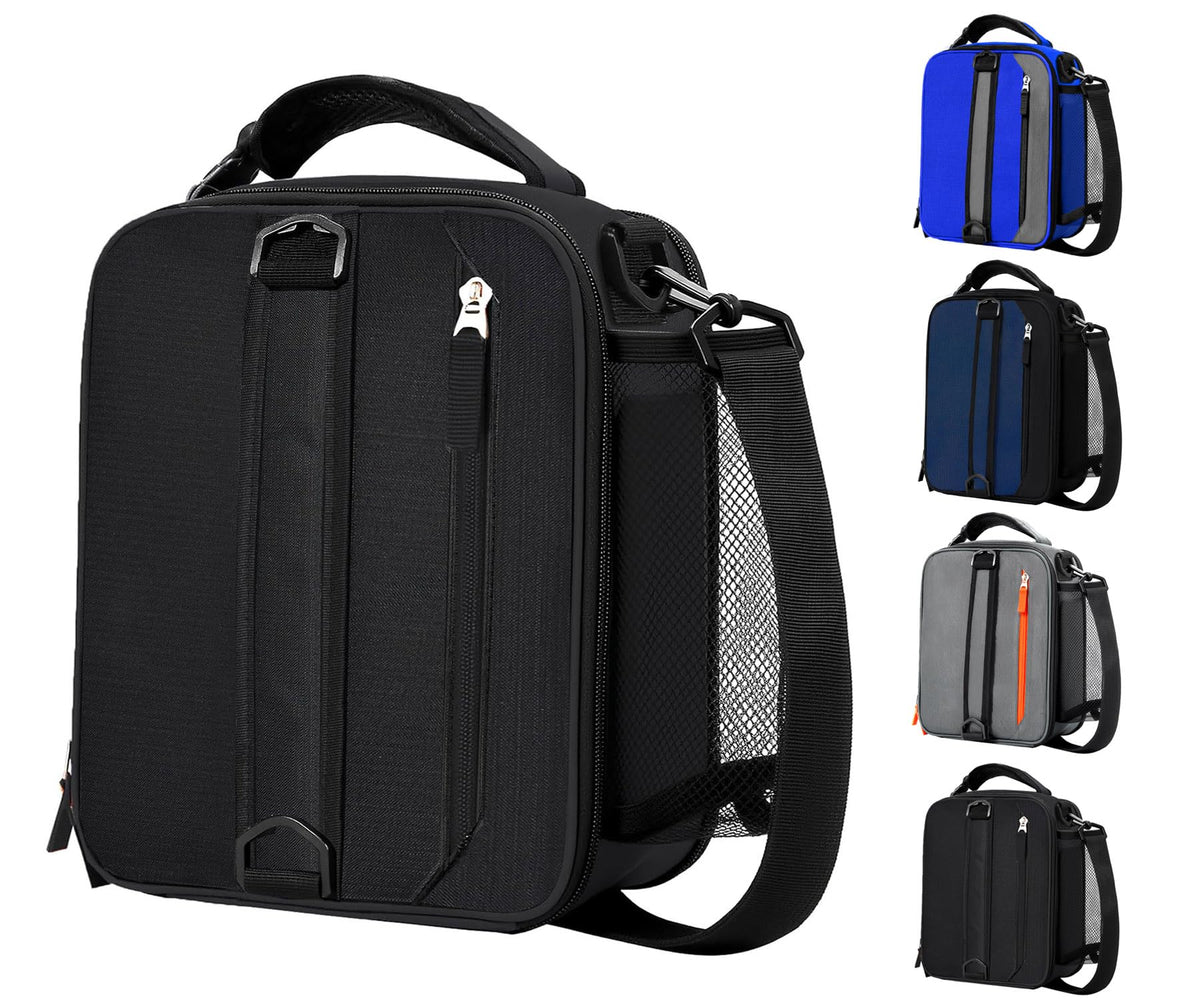 LUCKY CHERRY expandable lunch bag with 18 cans capacity for meals.