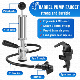 Chrome-plated Lucky Seven pump demonstrates durability for frequent parties.