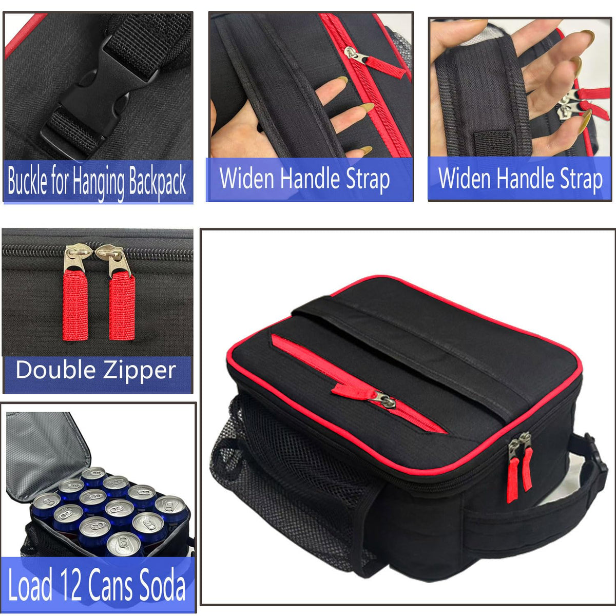 LUCKY CHERRY lunchbox 4-layer insulation for temp control