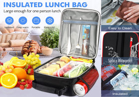 LUCKY CHERRY lunchbox spacious main compartment fits containers