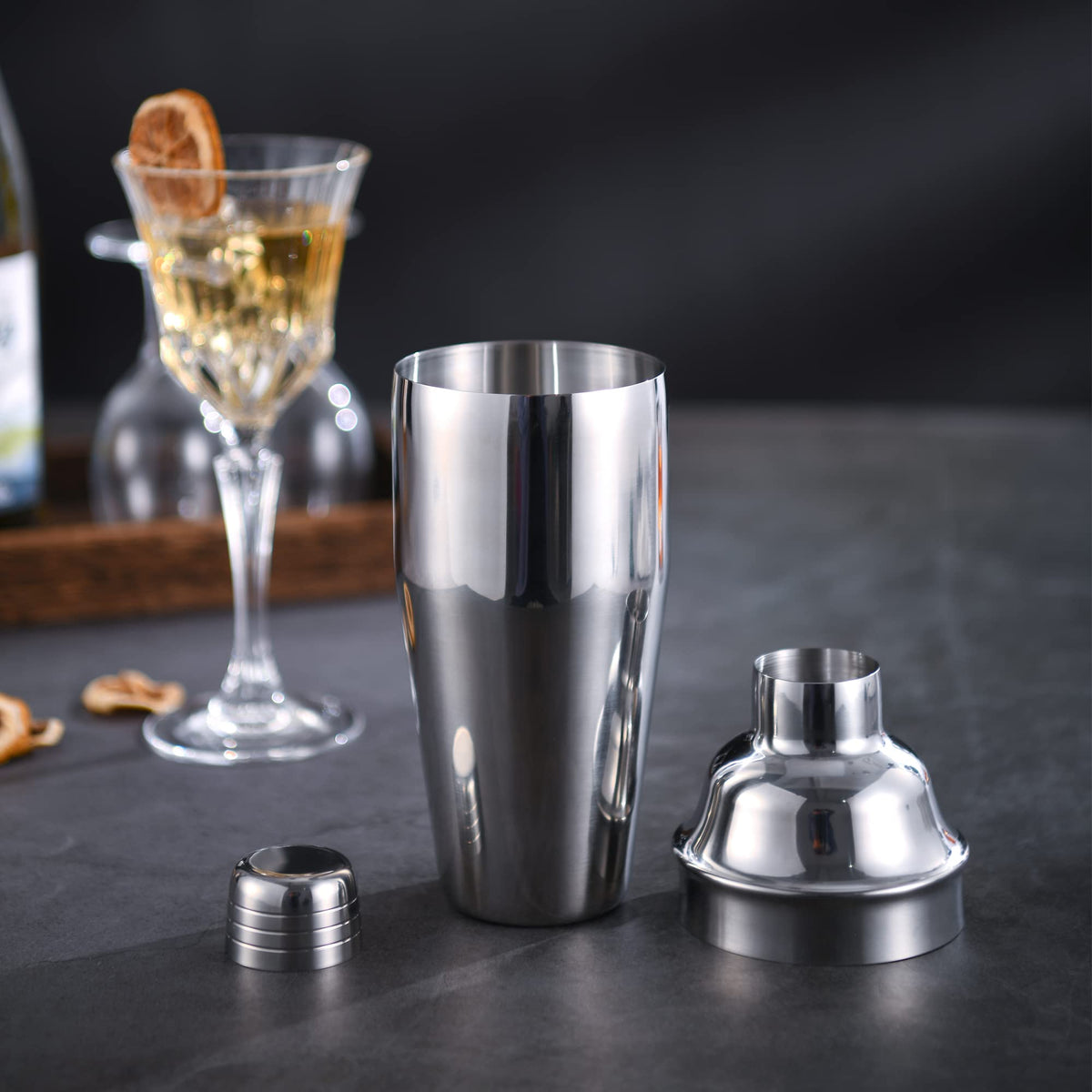 LUCKYGOOBO ergonomic cocktail kit fits compact home bars