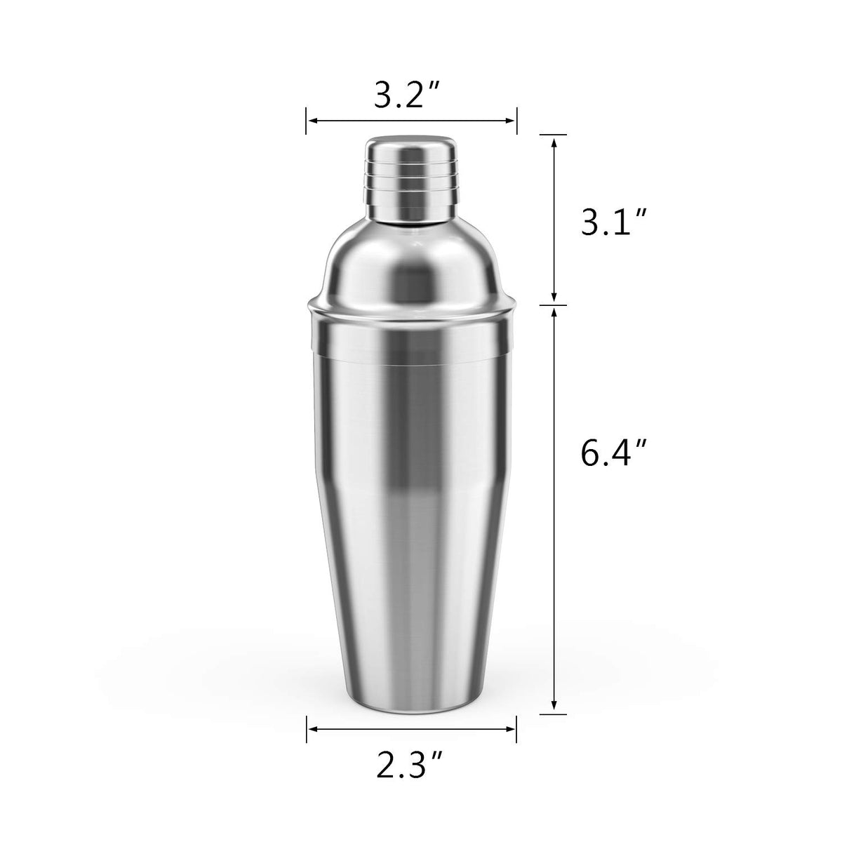 LUCKYGOOBO mirror-finish shaker showcases sleek rust-resistant design