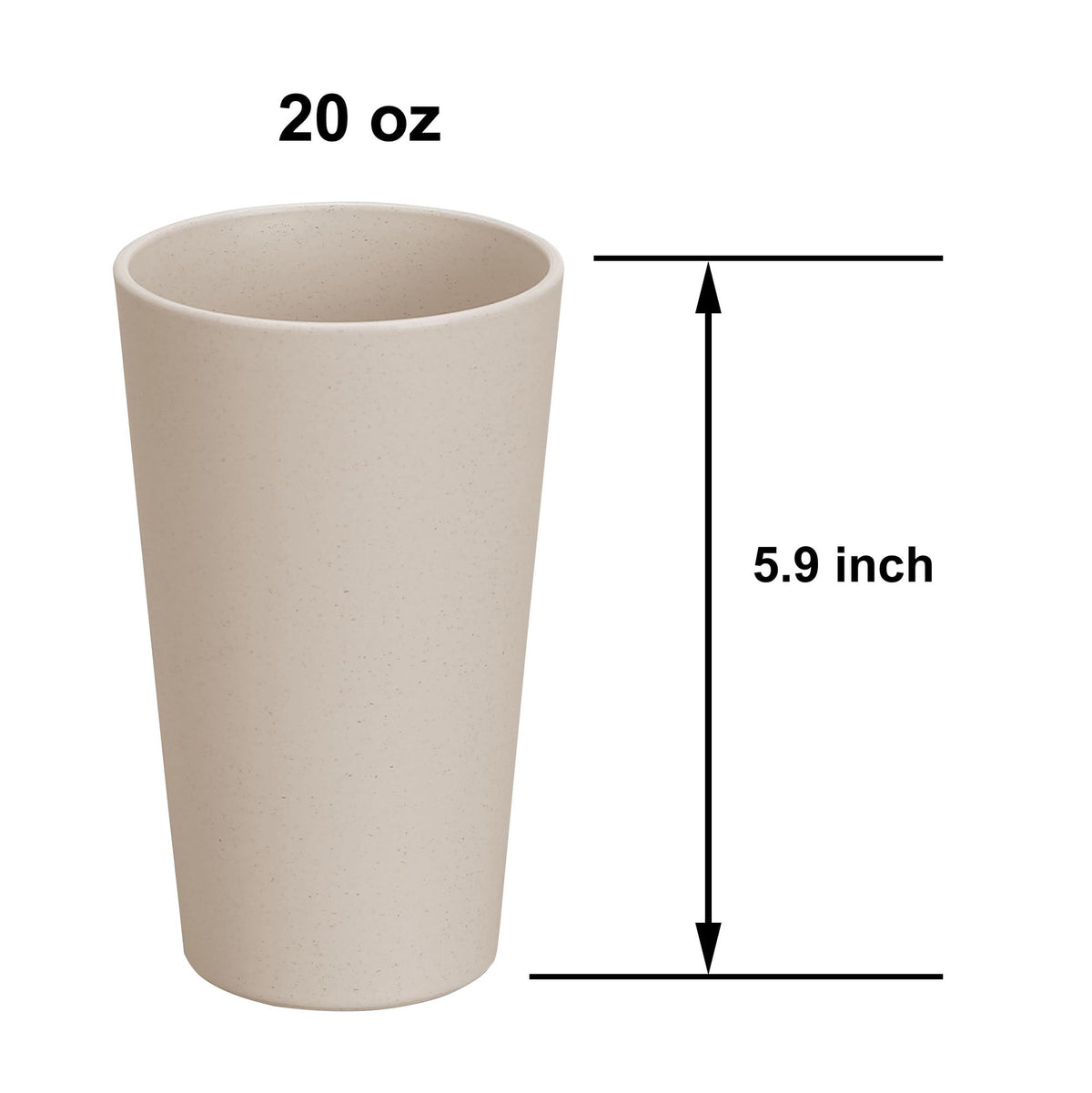 LuckyZone wheat straw cup in orange-red ideal for outdoor adventures and travel.