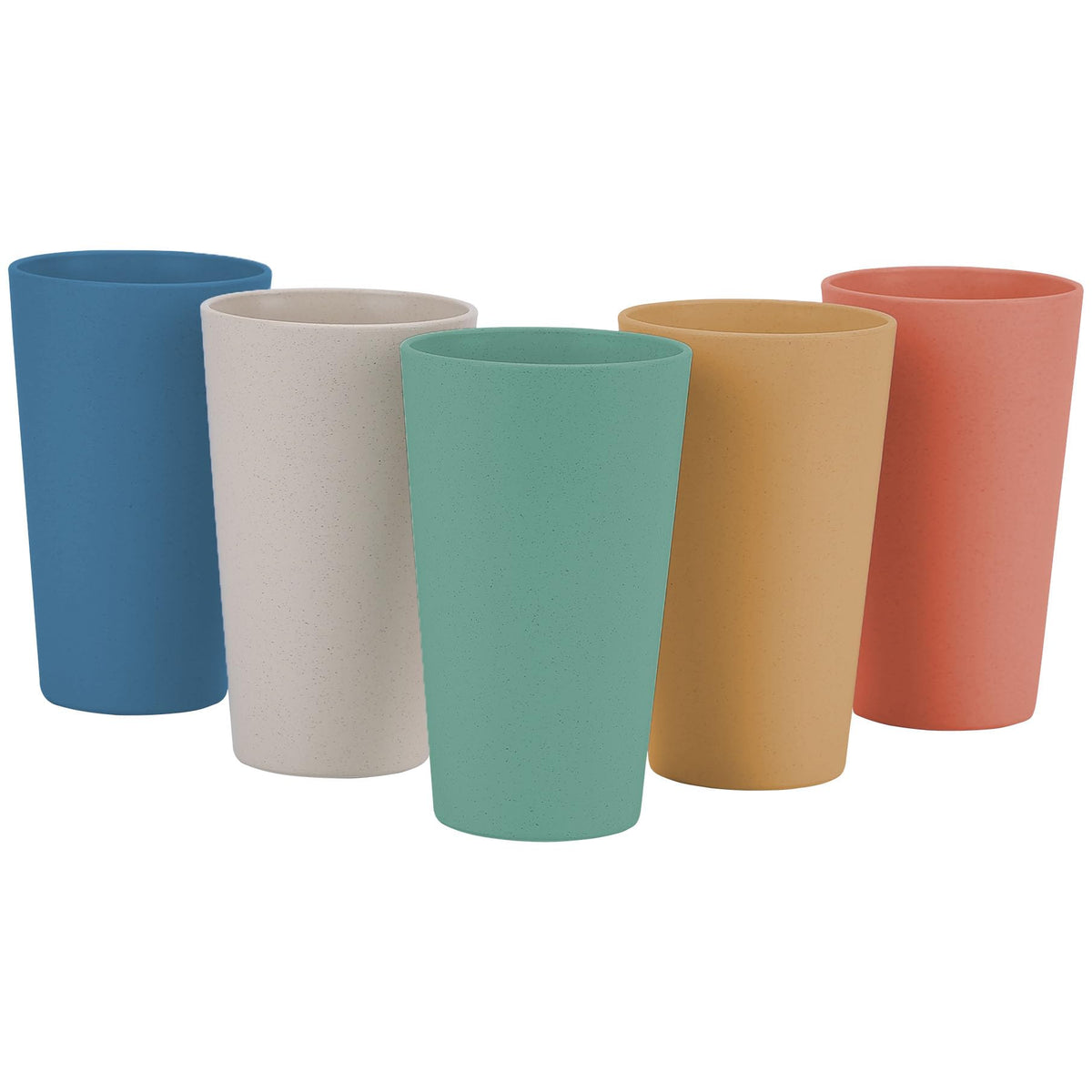 LuckyZone wheat straw cup in yellow featuring lightweight, BPA-free material for everyday use.