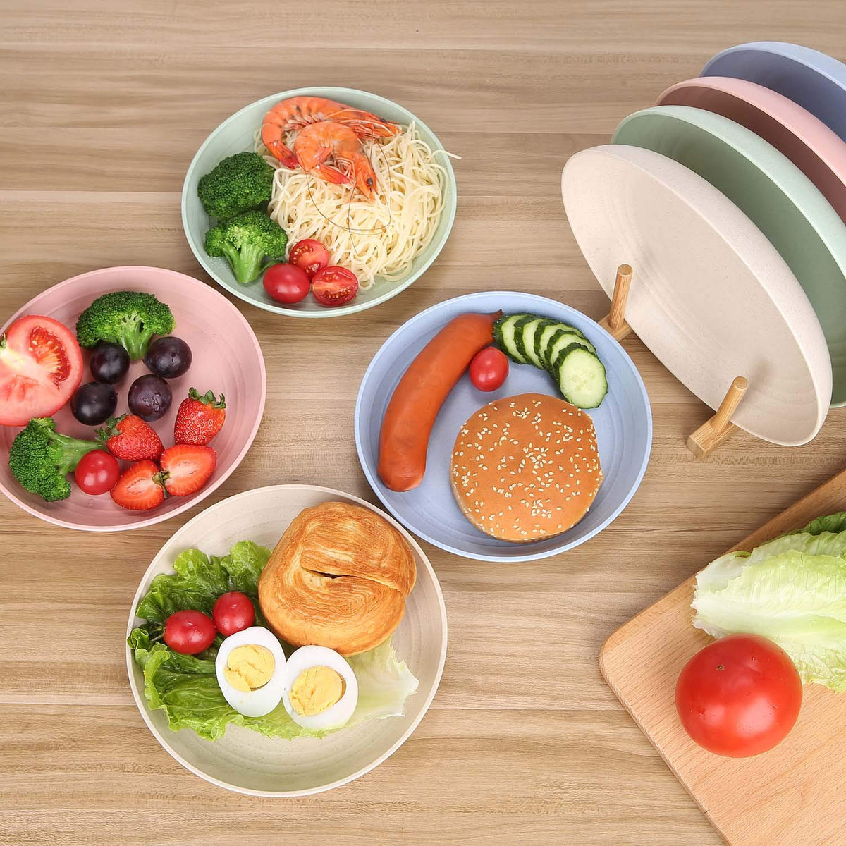 LuckyZone 7.8-inch microwave-safe plate ready for quick reheats.