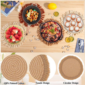 Lucomb placemats ideal for everyday dining and outdoor use.