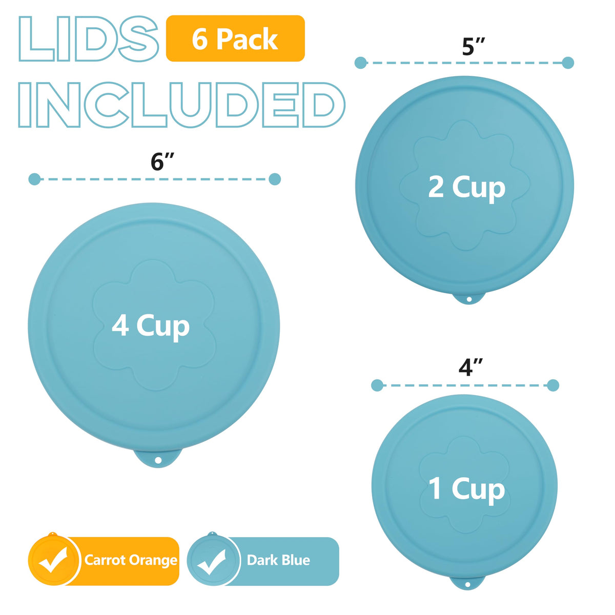 LUVCOSY 2 cup round silicone lid for Pyrex helps keep leftovers fresh.