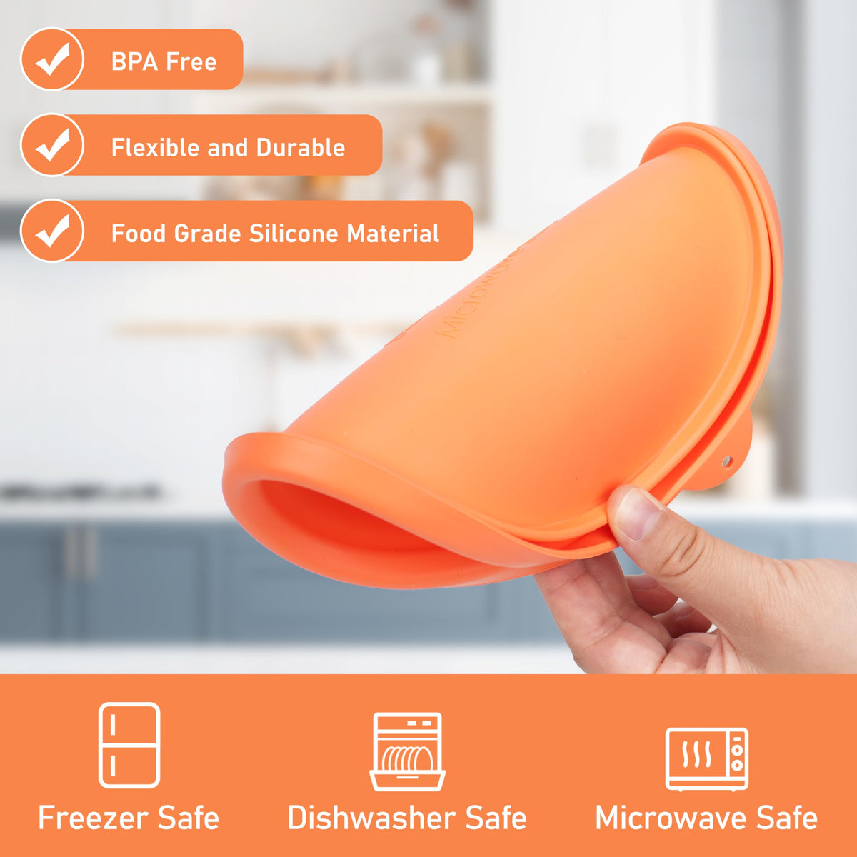 LUVCOSY 4 cup round silicone lid for Pyrex fits snugly and protects contents.