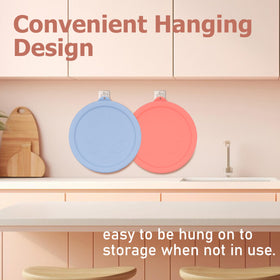 LUVCOSY food-grade silicone lids designed for safe, reusable kitchen use