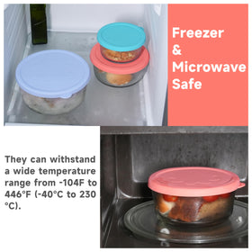 LUVCOSY freezer-safe lids locking in freshness for leftovers