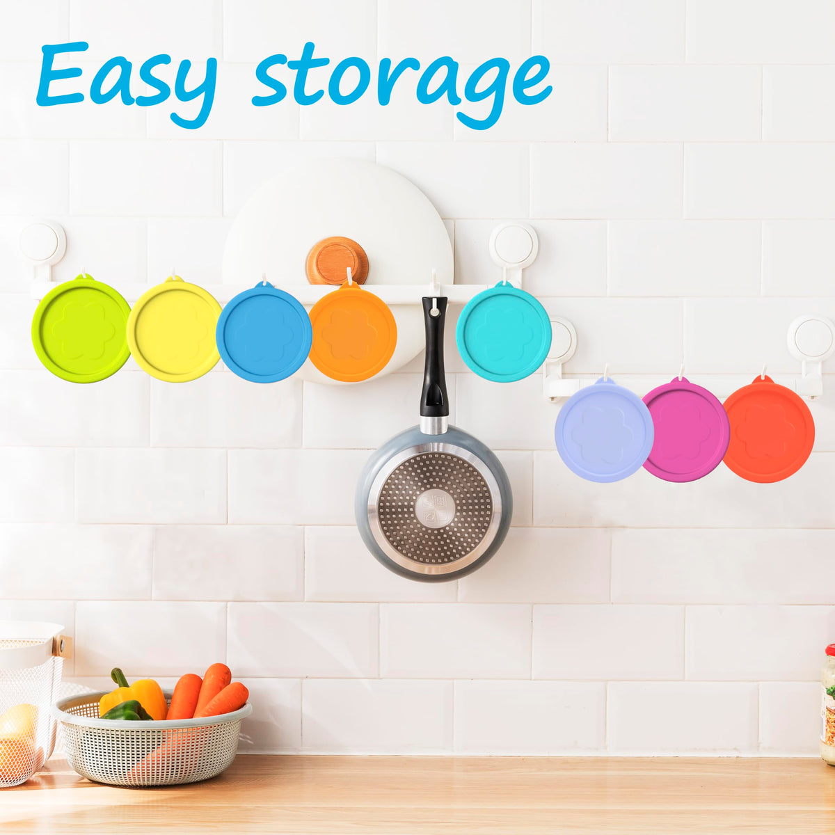 LUVCOSY bundle of round lids for Pyrex in 1/2/4 cup sizes.