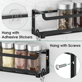 Compact dimensions fit standard spice jars while saving space.