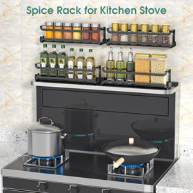 Ideal spice organizer for clutter-free cabinets and countertops.