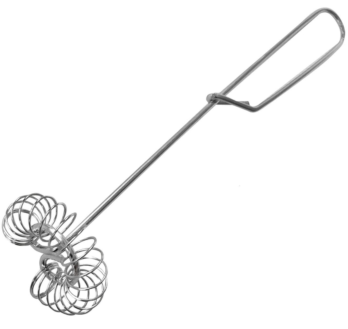 Ludwig Scandinavian-Type Whipper with an 8-inch handle for comfortable mixing.