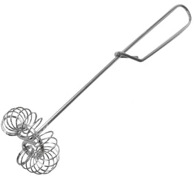 Ludwig Scandinavian-Type Whipper with an 8-inch handle for comfortable mixing.
