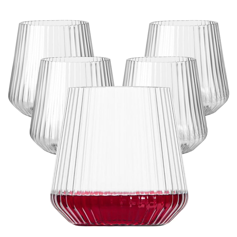 Lueumxc origami-14oz wine glasses 40pack: durable disposable option for events