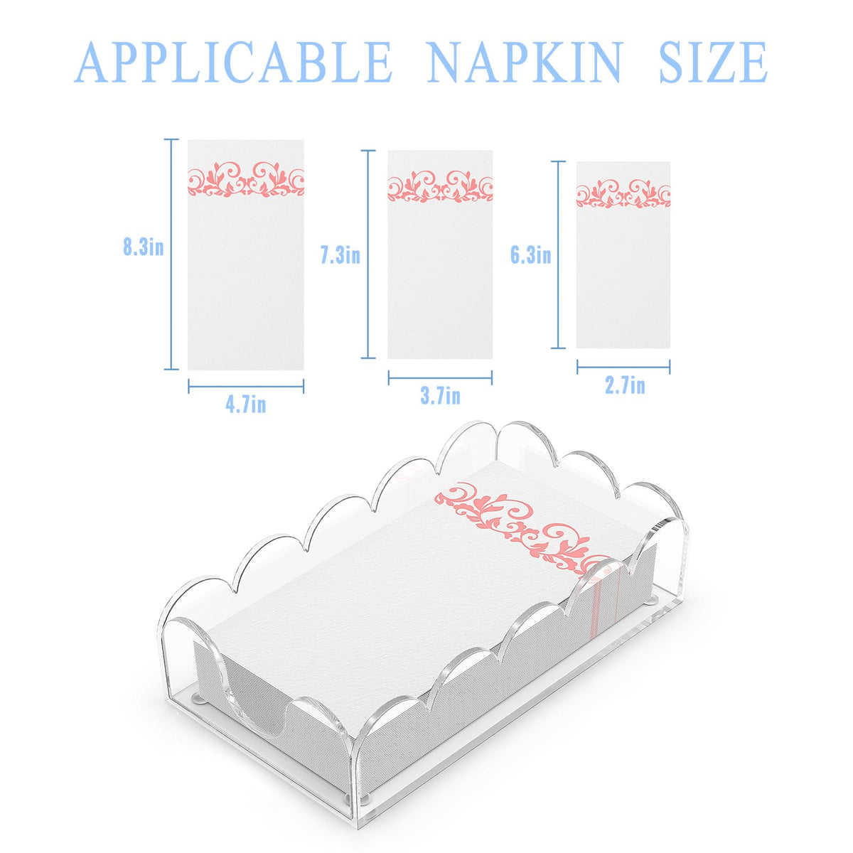 LUGUNU acrylic napkin holder ideal for weddings and events
