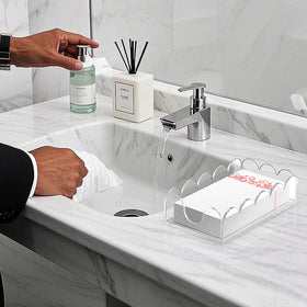 LUGUNU clear napkin holder fits standard napkins and towels