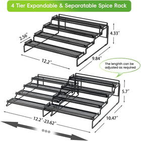 LUHENPING anti-slip mesh shelves prevent spills and secure jars.
