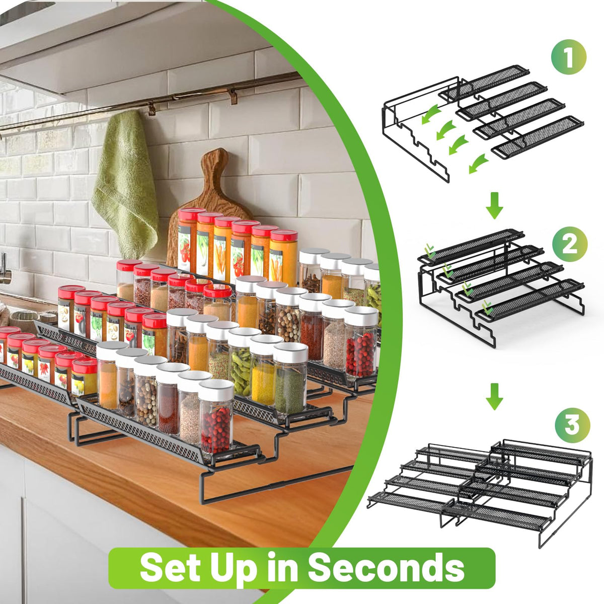 LUHENPING tool-free assembly lets you set up quickly.