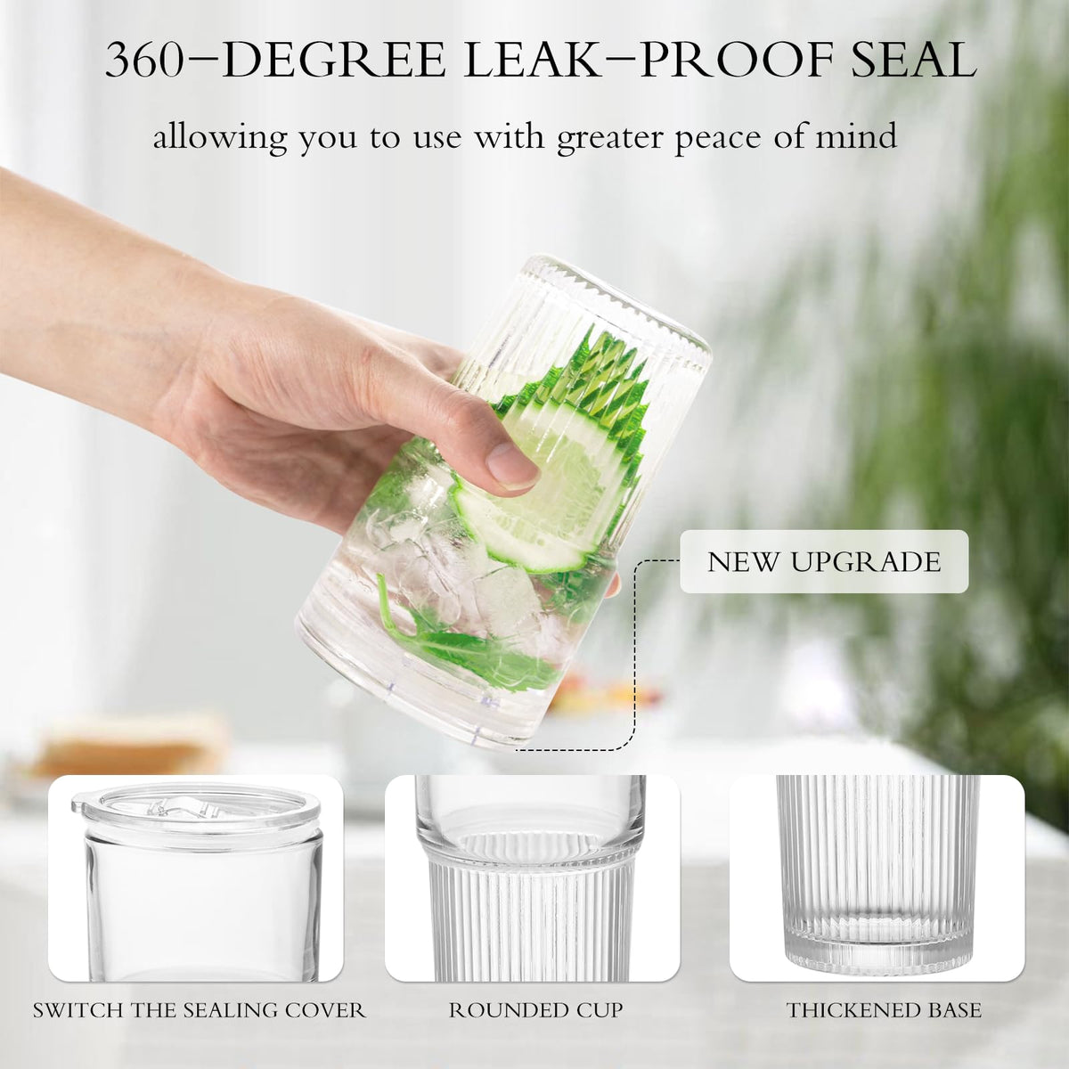 Luiaiog crystal-clear glass preserves flavor without plastic aftertaste.