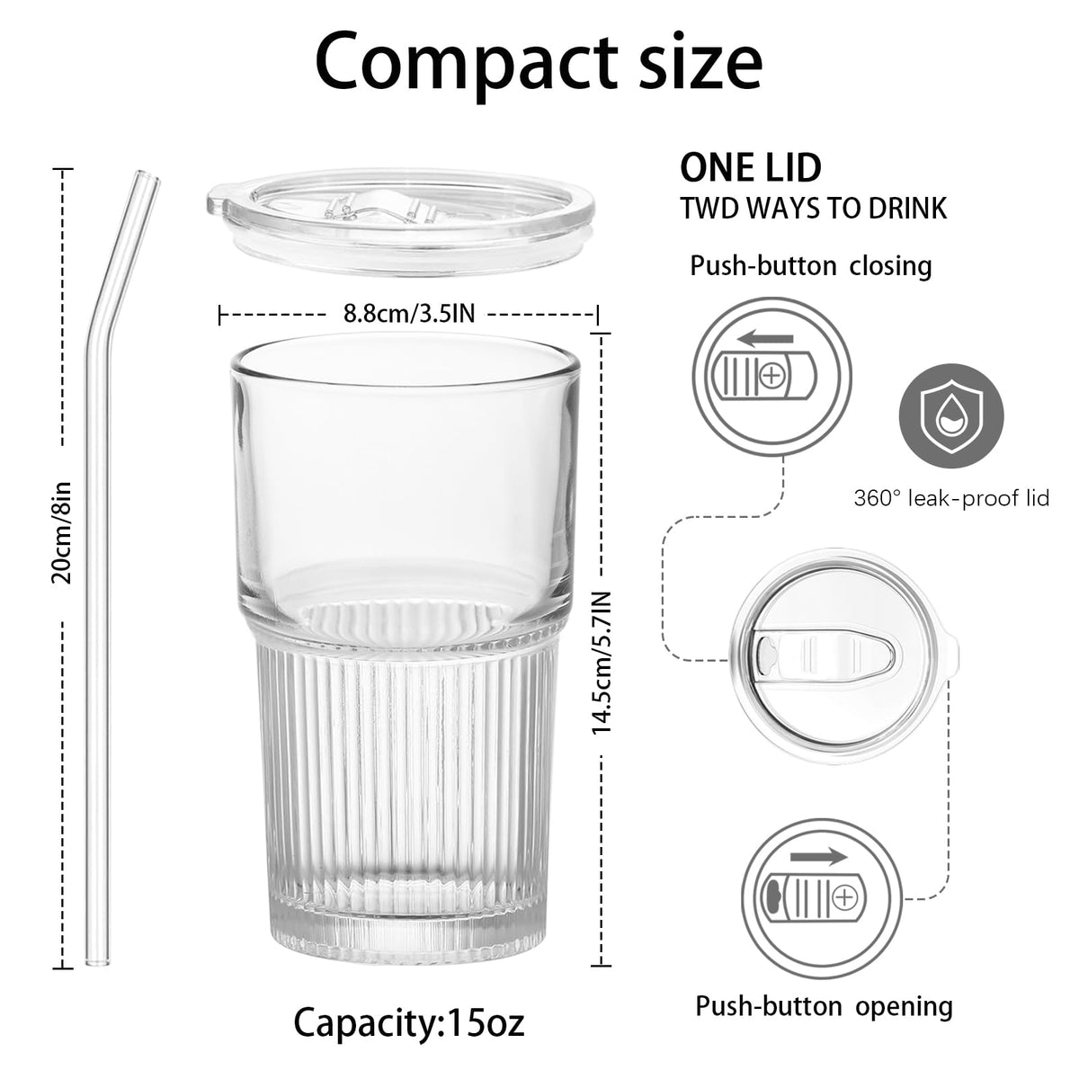 Luiaiog thick 3mm soda-lime glass ensures daily durability.