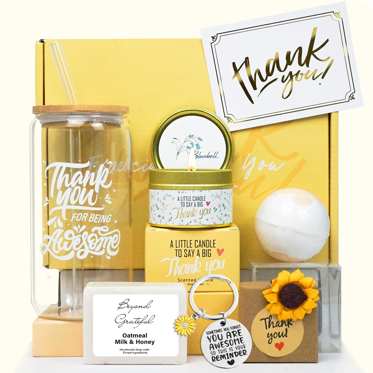 LUICONMO thank-you gift box front view, perfect for gifting to colleagues or friends.