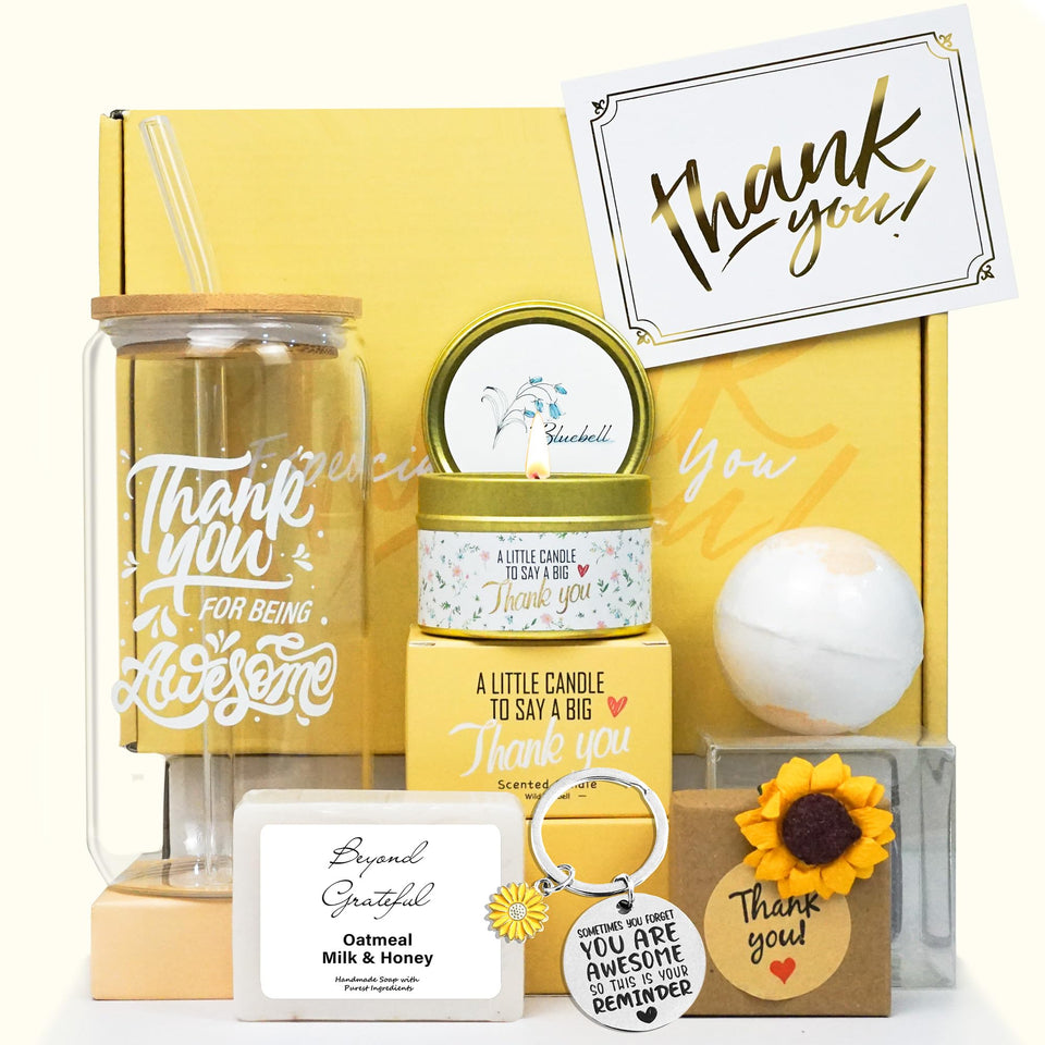 LUICONMO thank-you gift box front view, perfect for gifting to colleagues or friends.